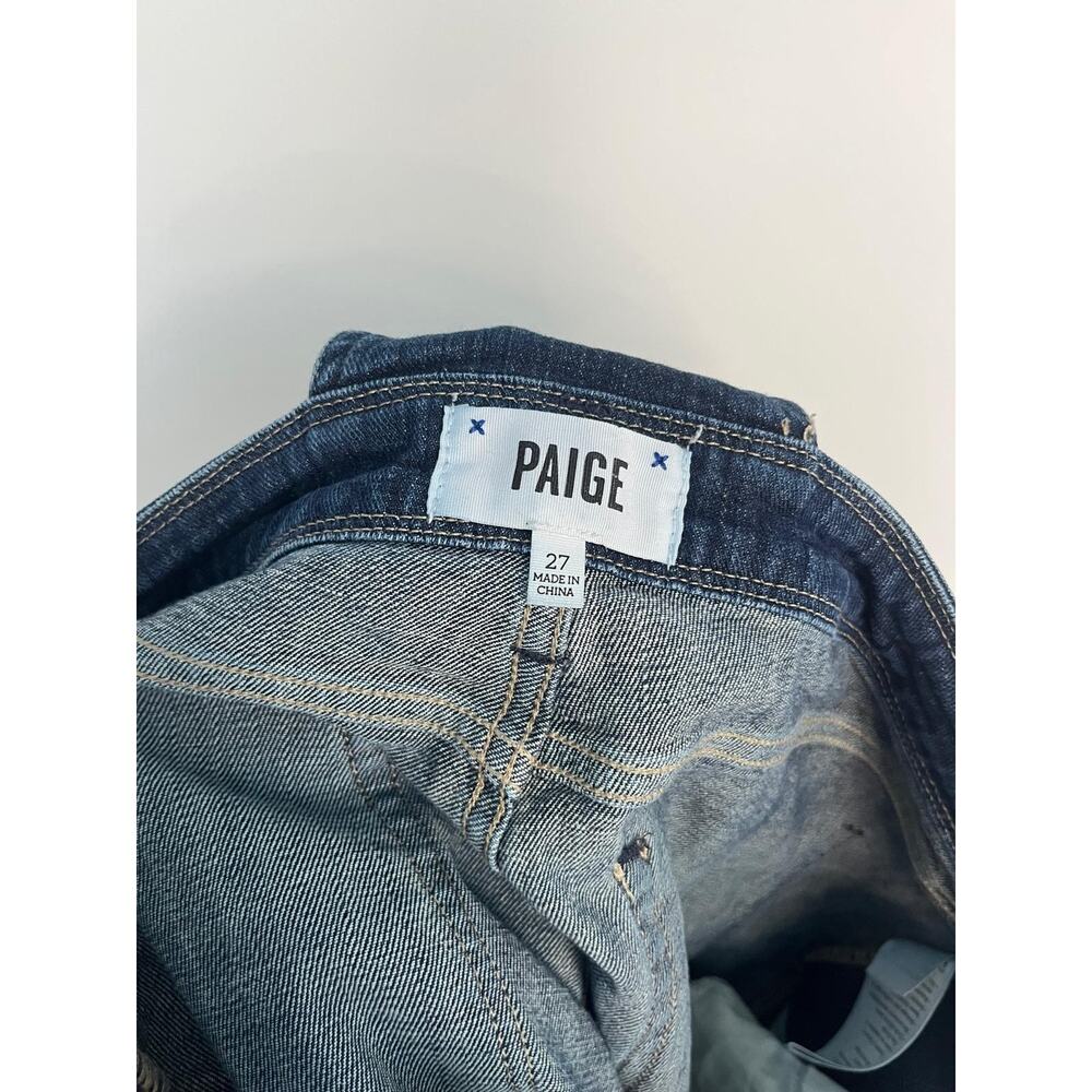 Paige Denim Overalls Women 27 Medium Wash Adjustable Strap Casual - Picture 3 of 8